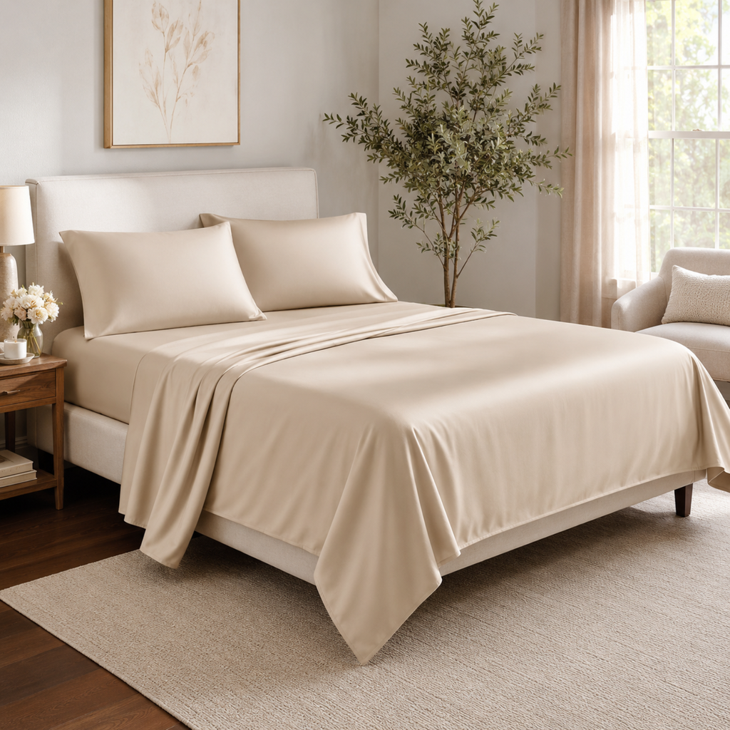 Bamboo Bliss Soft Bedding Set With Cooling Breathable Sheets