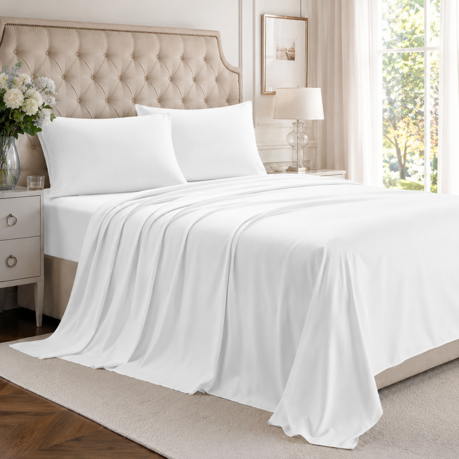 Bamboo Bliss Soft Bedding Set With Cooling Breathable Sheets