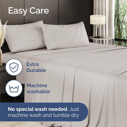 Bamboo Bliss Soft Bedding Set With Cooling Breathable Sheets