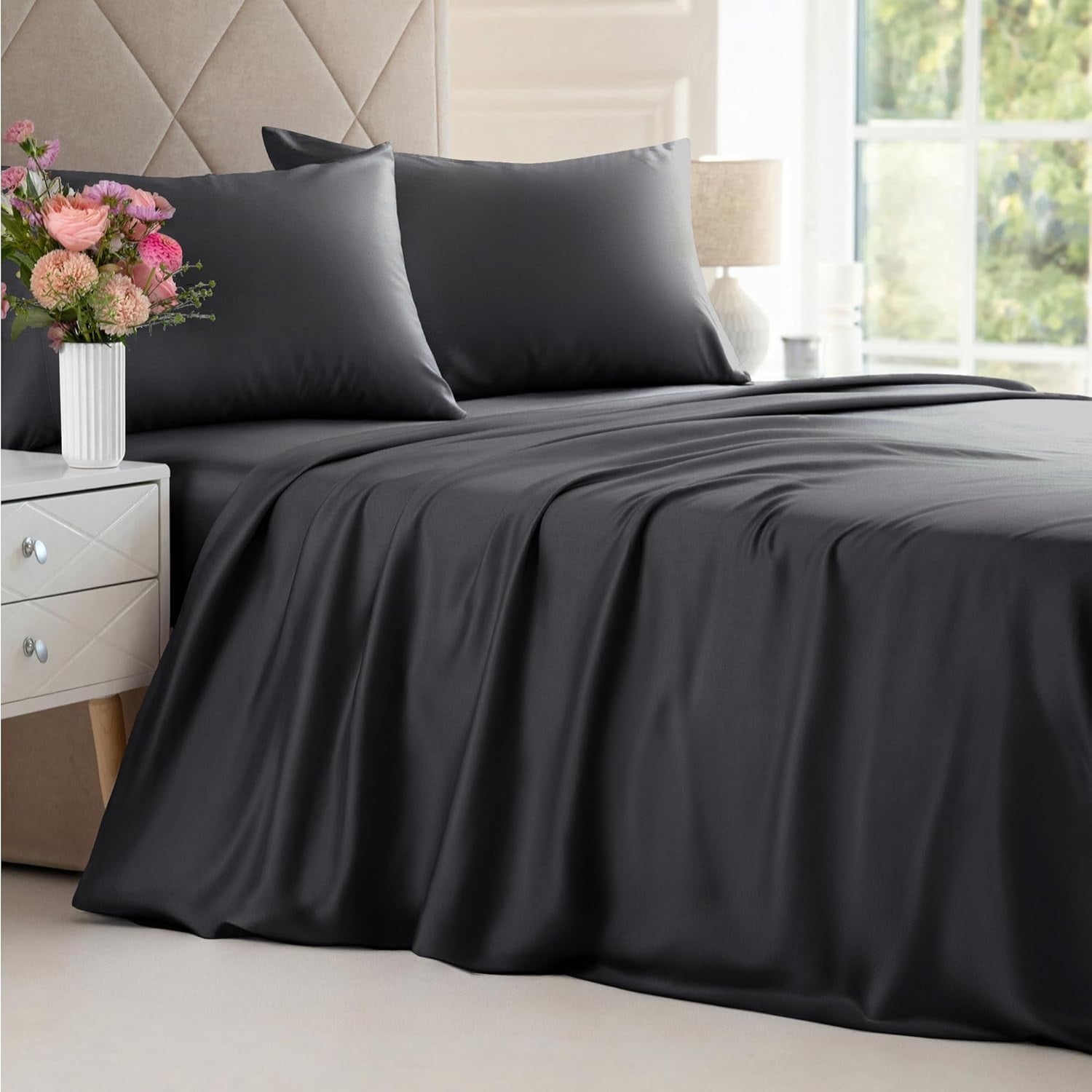 Bamboo Bliss Soft Bedding Set With Cooling Breathable Sheets