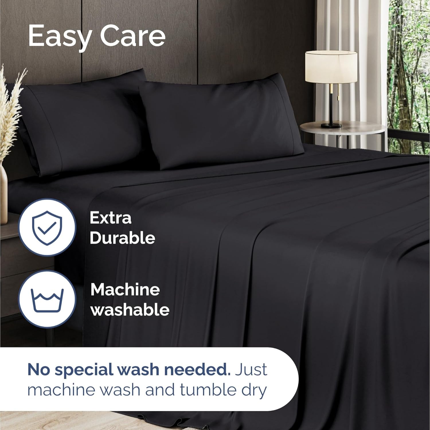 Bamboo Bliss Soft Bedding Set With Cooling Breathable Sheets