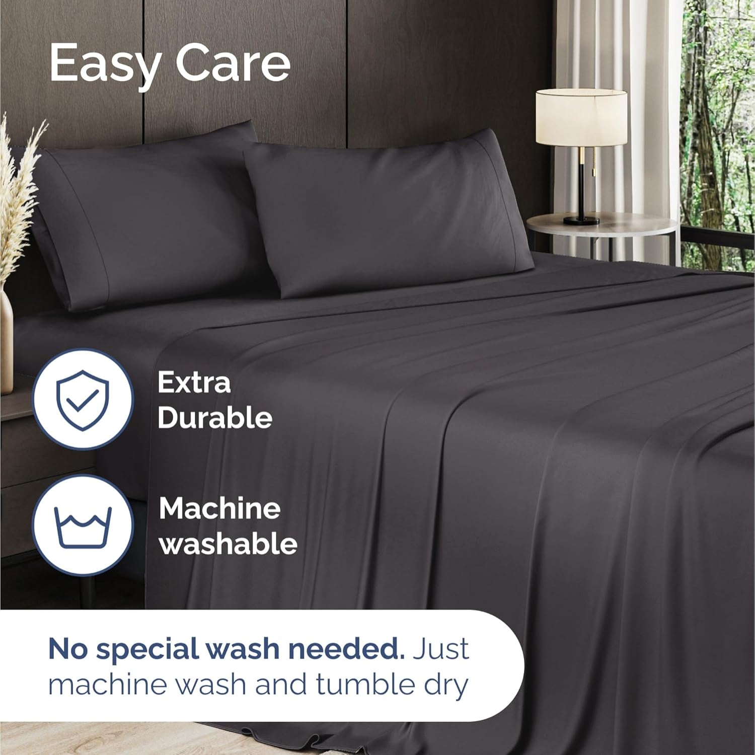 Bamboo Bliss Soft Bedding Set With Cooling Breathable Sheets