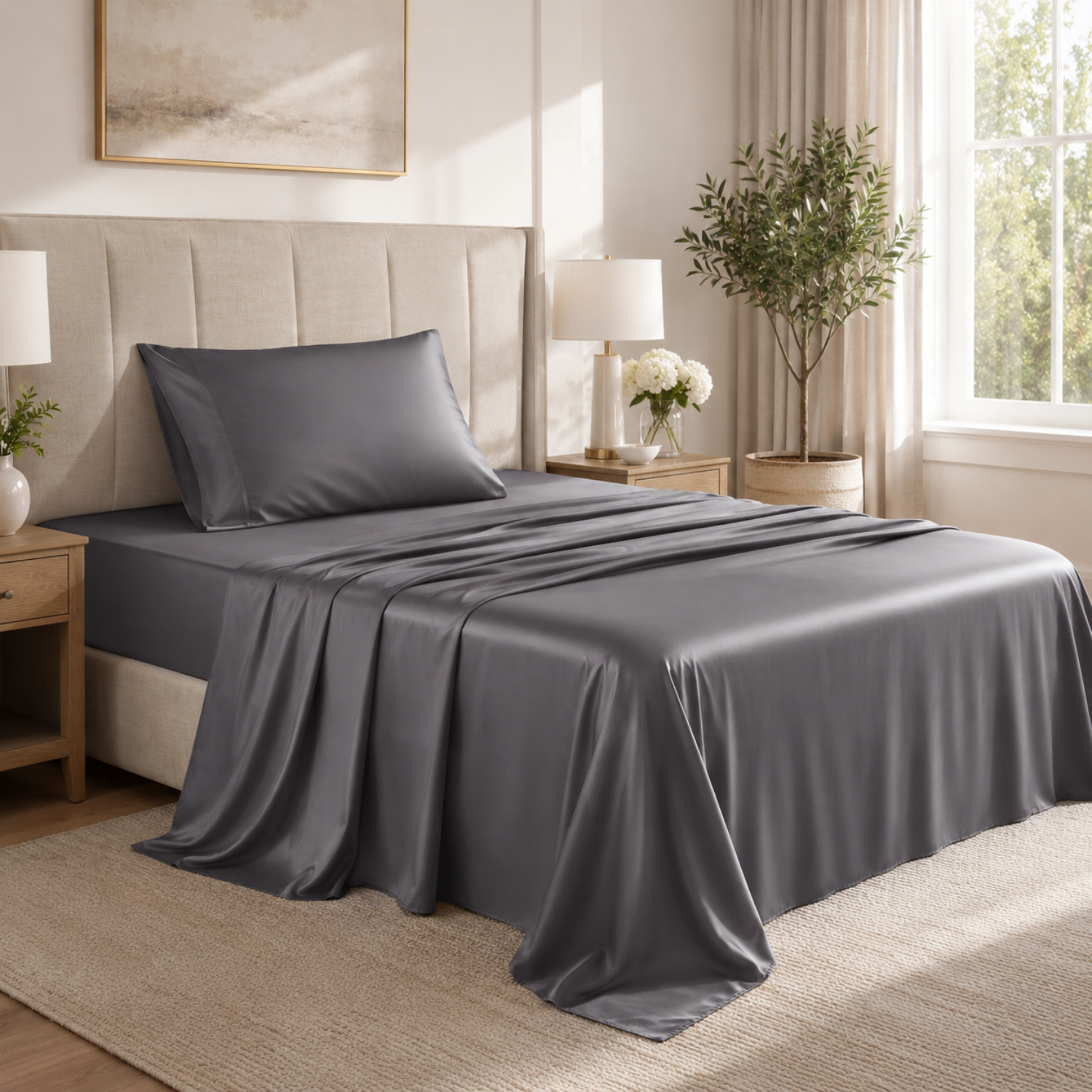 Bamboo Bliss | Bamboo Bedding Set with Cooling Technology | Soft, Breathable Sheets for Luxurious Sleep 11