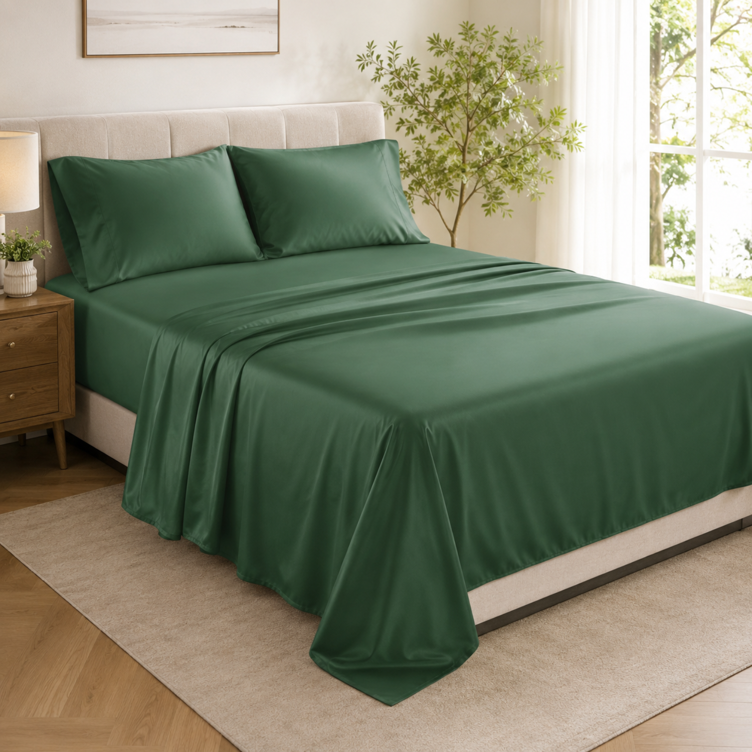 Bamboo Bliss | Bamboo Bedding Set with Cooling Technology | Soft, Breathable Sheets for Luxurious Sleep 12