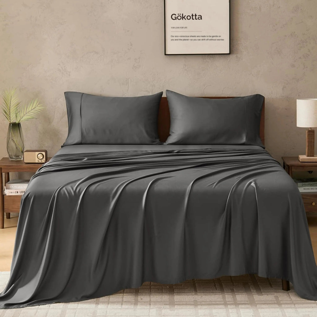 Bamboo Bliss Organic Bedding Set With Silky Cooling Breathable Comfort