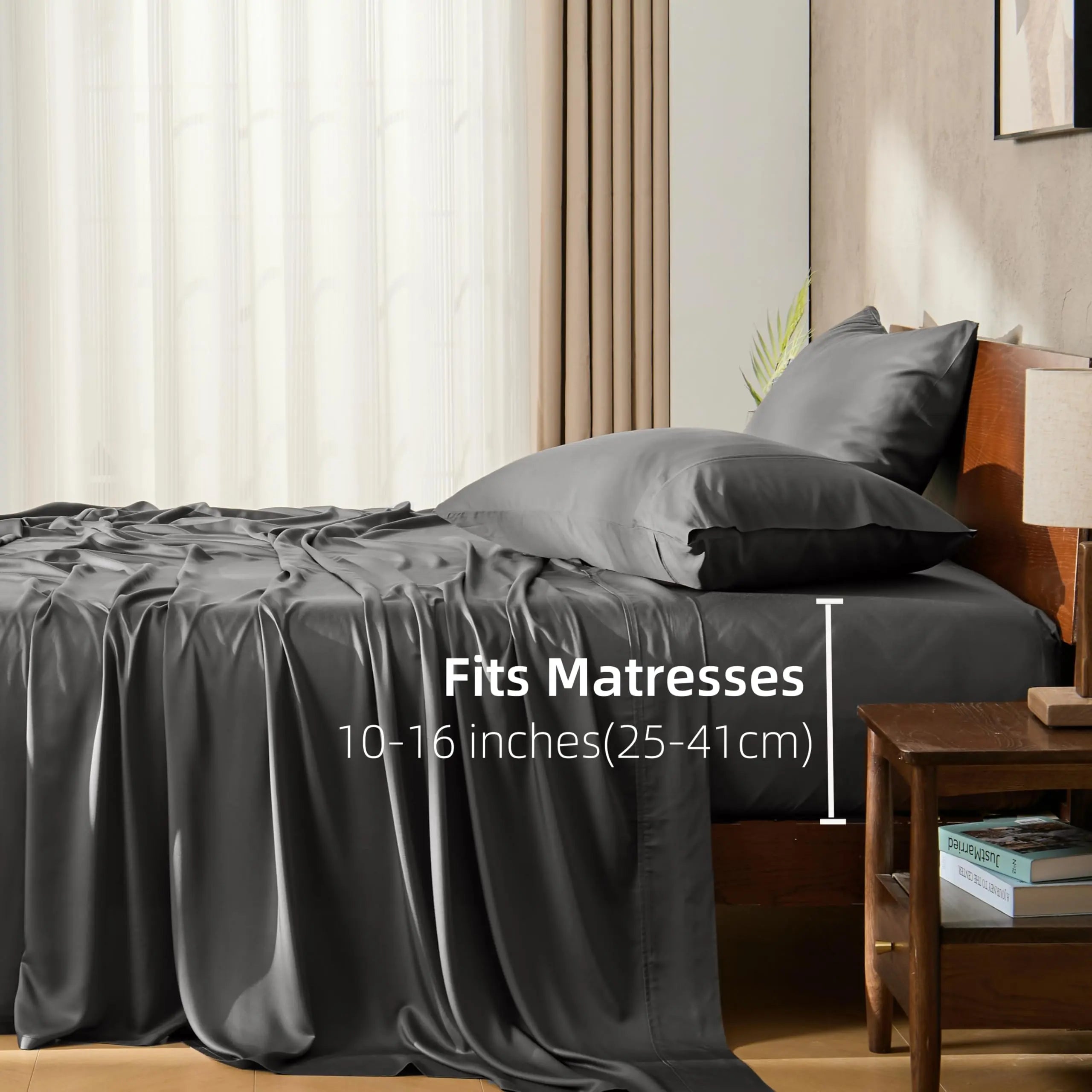 Bamboo Bliss Organic Bedding Set With Silky Cooling Breathable Comfort