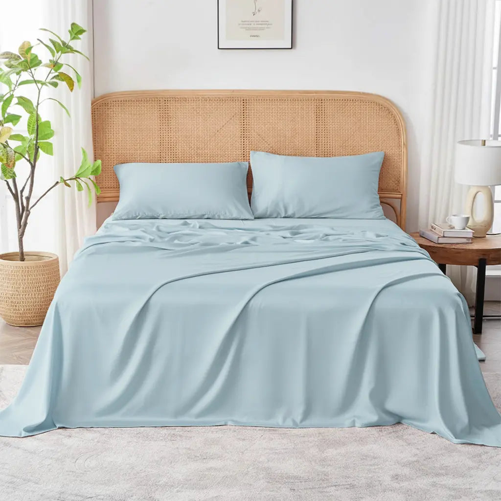 Bamboo Bliss Organic Bedding Set With Silky Cooling Breathable Comfort