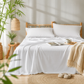 Bamboo Collection | Cooling Bed Sheets Set with Silky Soft Fabric | Breathable & Wrinkle-Resistant for All-Season Comfort 2
