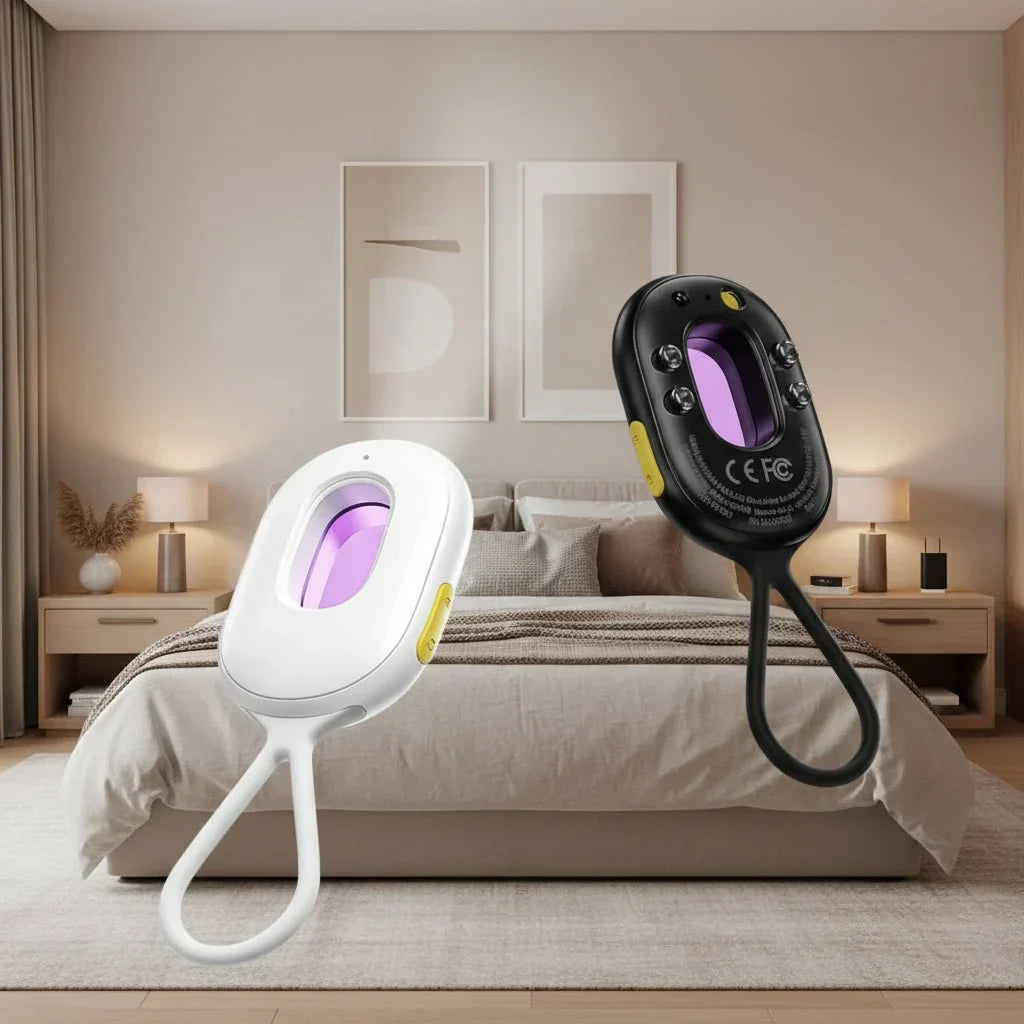 SPYSHIELD Taşınabilir Alarm Dedektörü 3D Sensör ve LED Fener ile