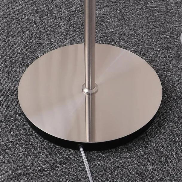 BrunoLuxe Retro Table Floor Lamp With Orange Shade Remote