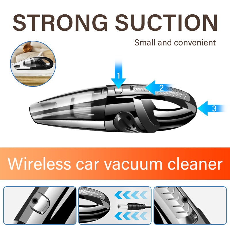 High Power Cordless Cyclone Vacuum For Home And Car Cleaning