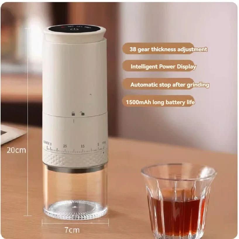 NovaGrind Electric Coffee Grinder With 38 Settings And USB C Charging