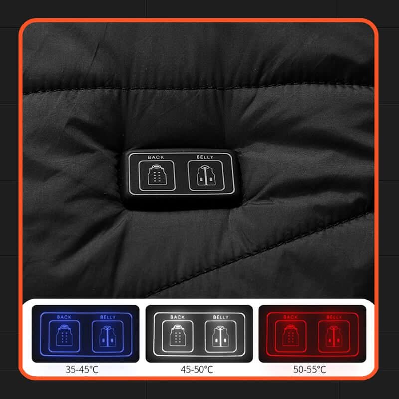 NorthGlow vyhřívaná vesta s 13 topnými zónami pro nadšence do outdooru