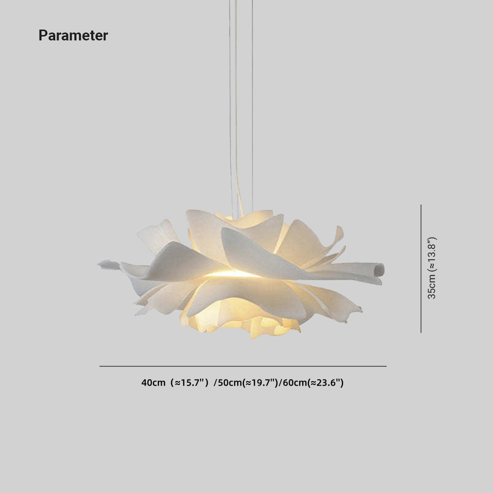 Lampa wisząca Liora Bloom z metalu i akrylu, kwiatowy wzór