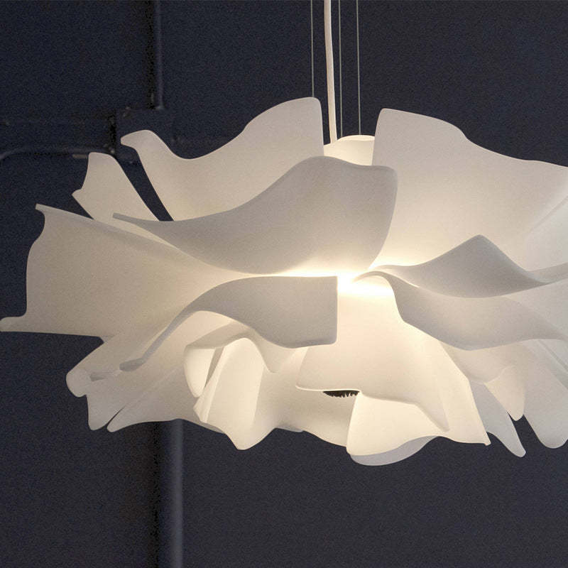 Lampa wisząca Liora Bloom z metalu i akrylu, kwiatowy wzór