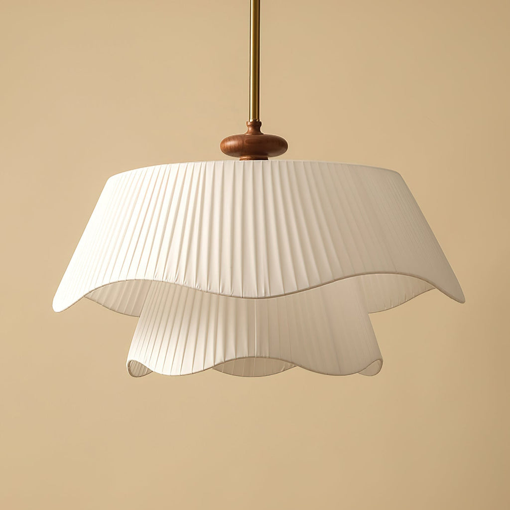 Avondale Pendel Lys Metal Glas Træ Moderne Elegant