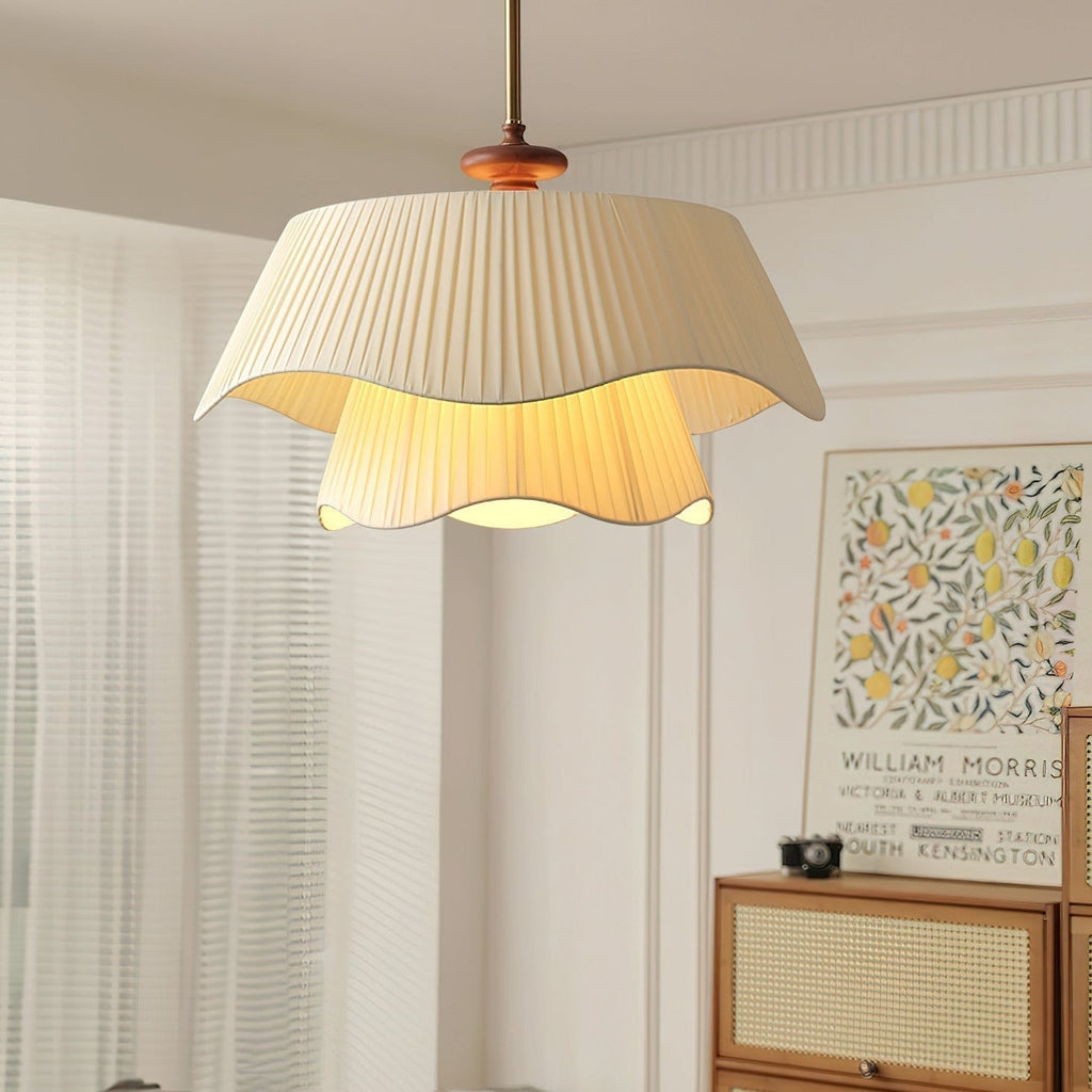 Avondale Pendel Lys Metal Glas Træ Moderne Elegant