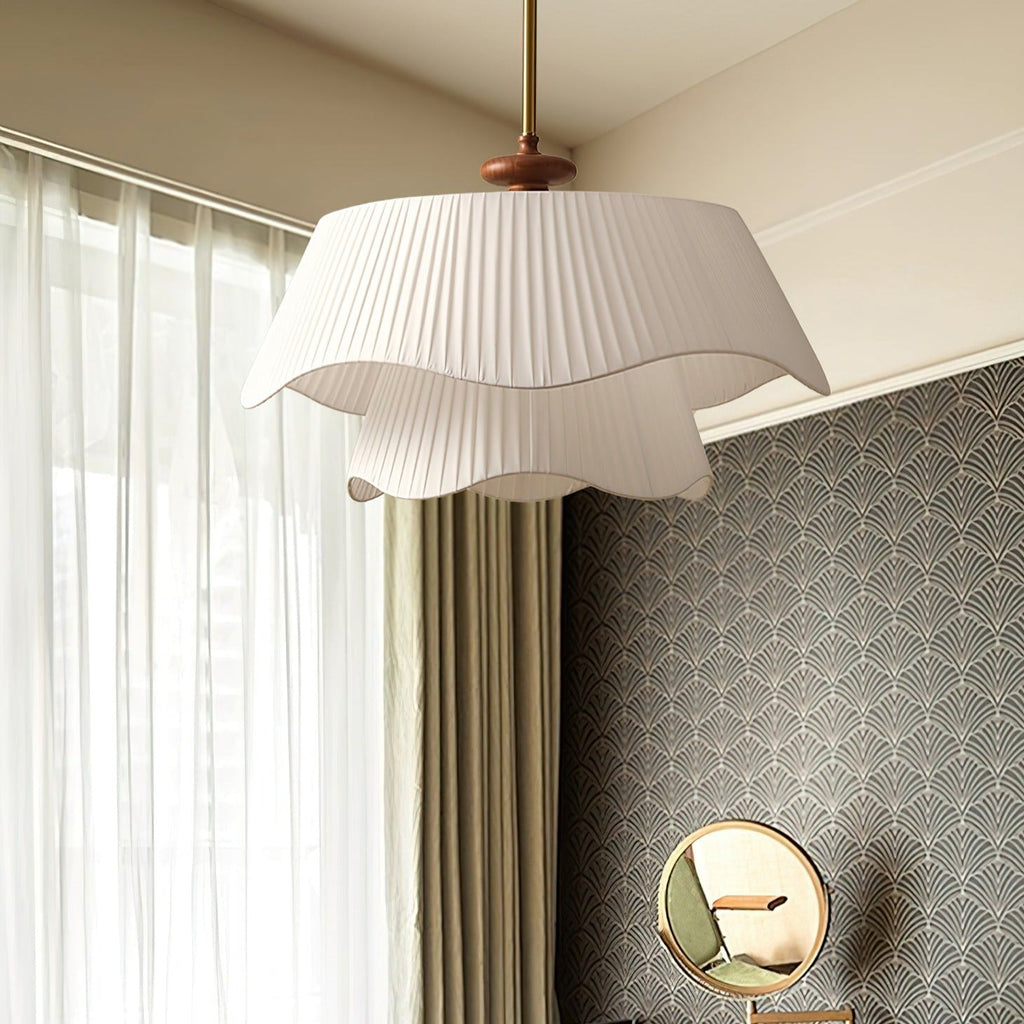 Avondale Pendel Lys Metal Glas Træ Moderne Elegant
