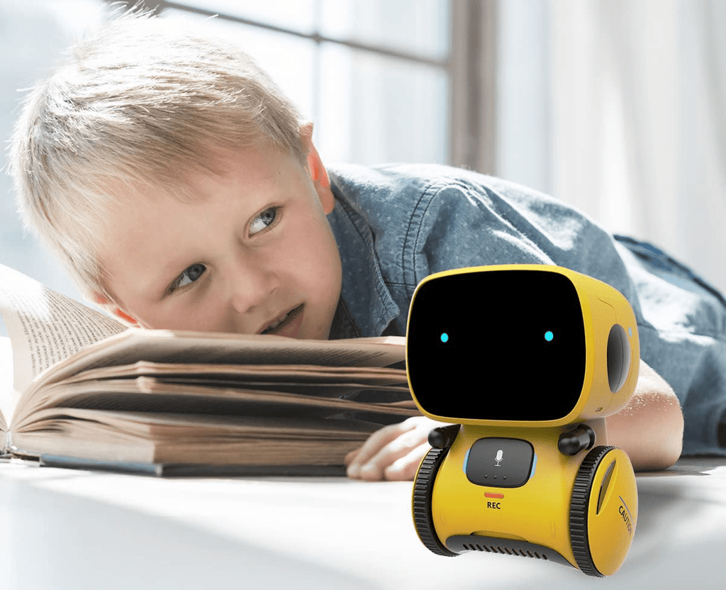 PulseRobo Mini Sesli Komutlarla Çalışan Çocuklar İçin Etkileşimli Dans Robotu