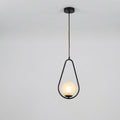 Nordic Style Black Metal Teardrop, Pendant Light, 12 Inch