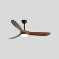 Nordischer Deckenventilator aus Massivholz mit Licht - Orntli