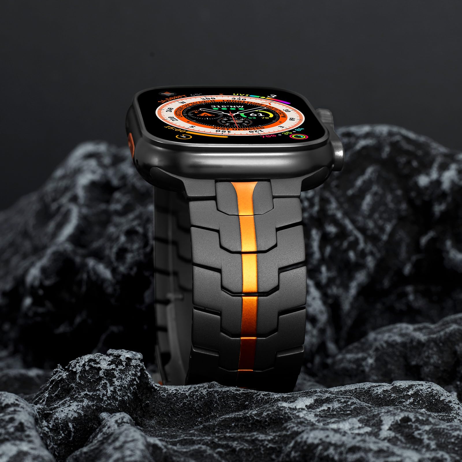 Men's Titanium Band For Apple Watch With Lightweight Comfort And Durable Build