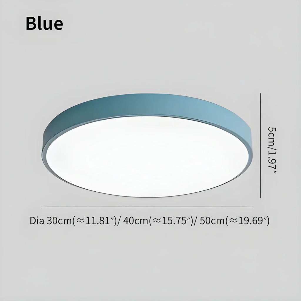 LED minimalistisk cirkulært macaron loftlys - Orntli