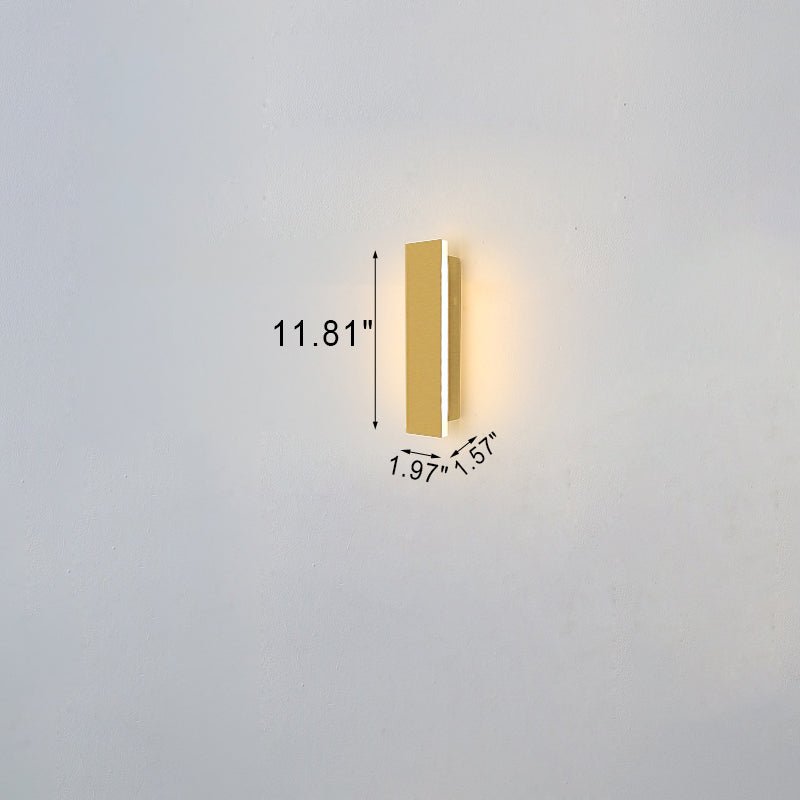 ضوء حائط LED مقاوم للماء AurionGlow ذهبي للخارجية