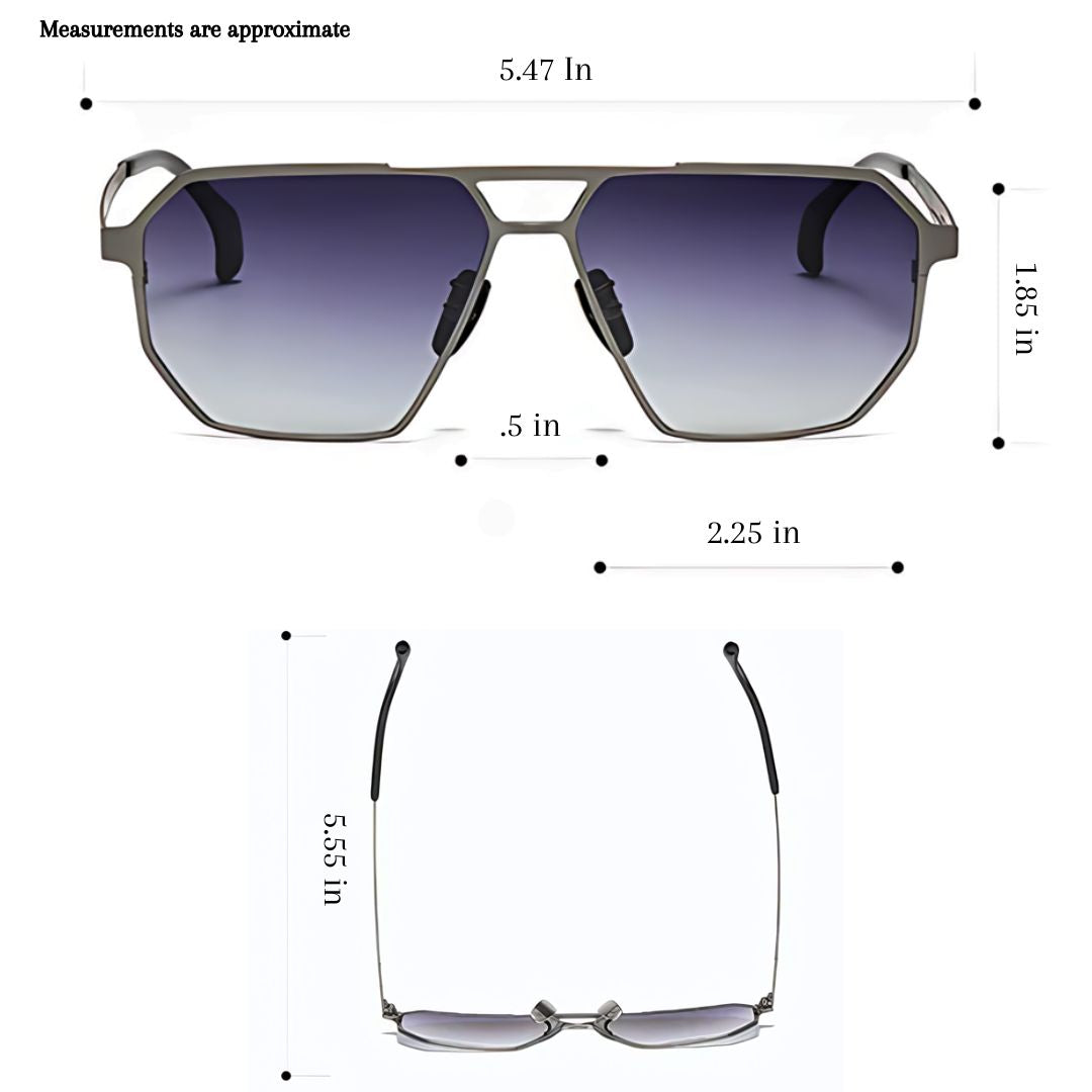Urban Shade™ Titanium Aviator-solbriller