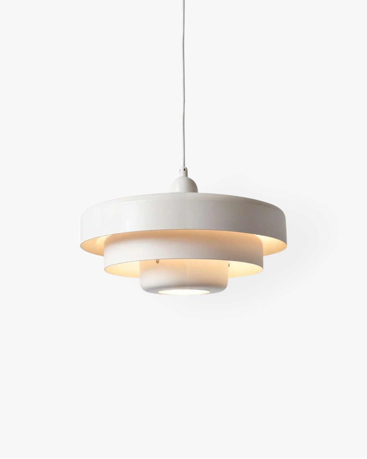 LumaCascade Stufenpendelleuchte aus Eisen und Aluminium