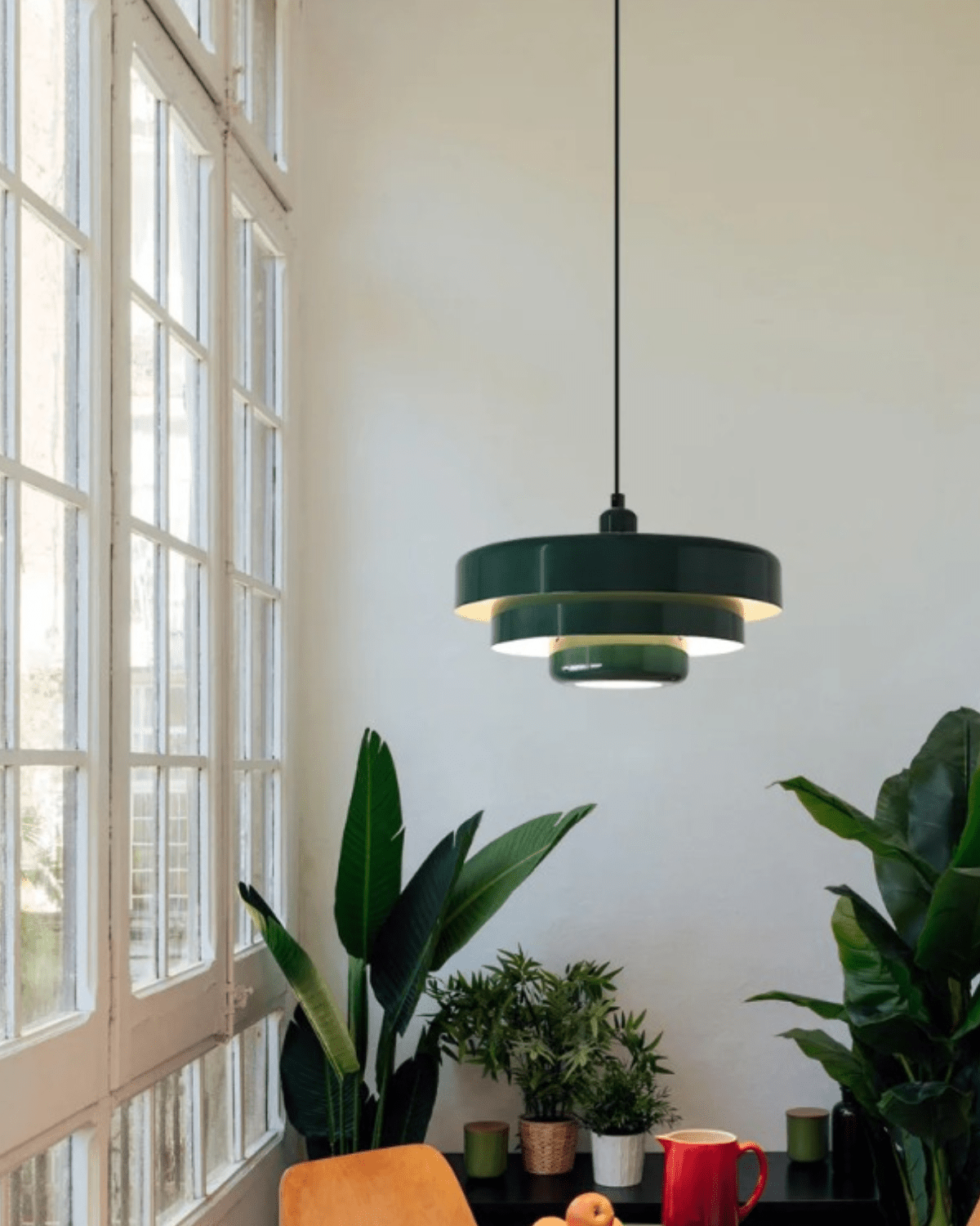 LumaCascade Stufenpendelleuchte aus Eisen und Aluminium