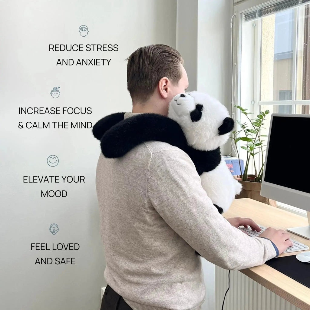 CalmHug plüss stresszoldó ölelgető társ a pihenéshez, ultra puha szőrrel