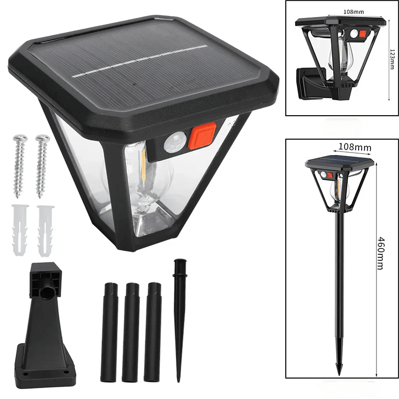 LumenPulse solcelle LED utendørslys med bevegelsessensor for camping