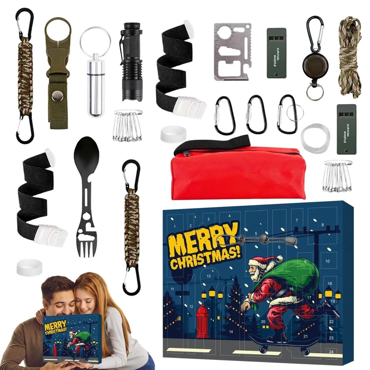 TrailForge Ultimate Utendørs Adventskalender: 24 Dager med Utstyr for Turgåere