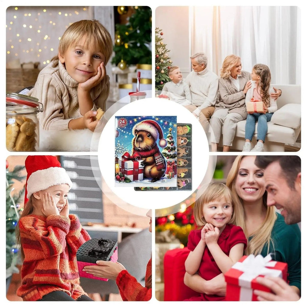 Calendrier de l'Avent CapyJoy 2025 pour enfants 24 surprises capybaras Joie quotidienne