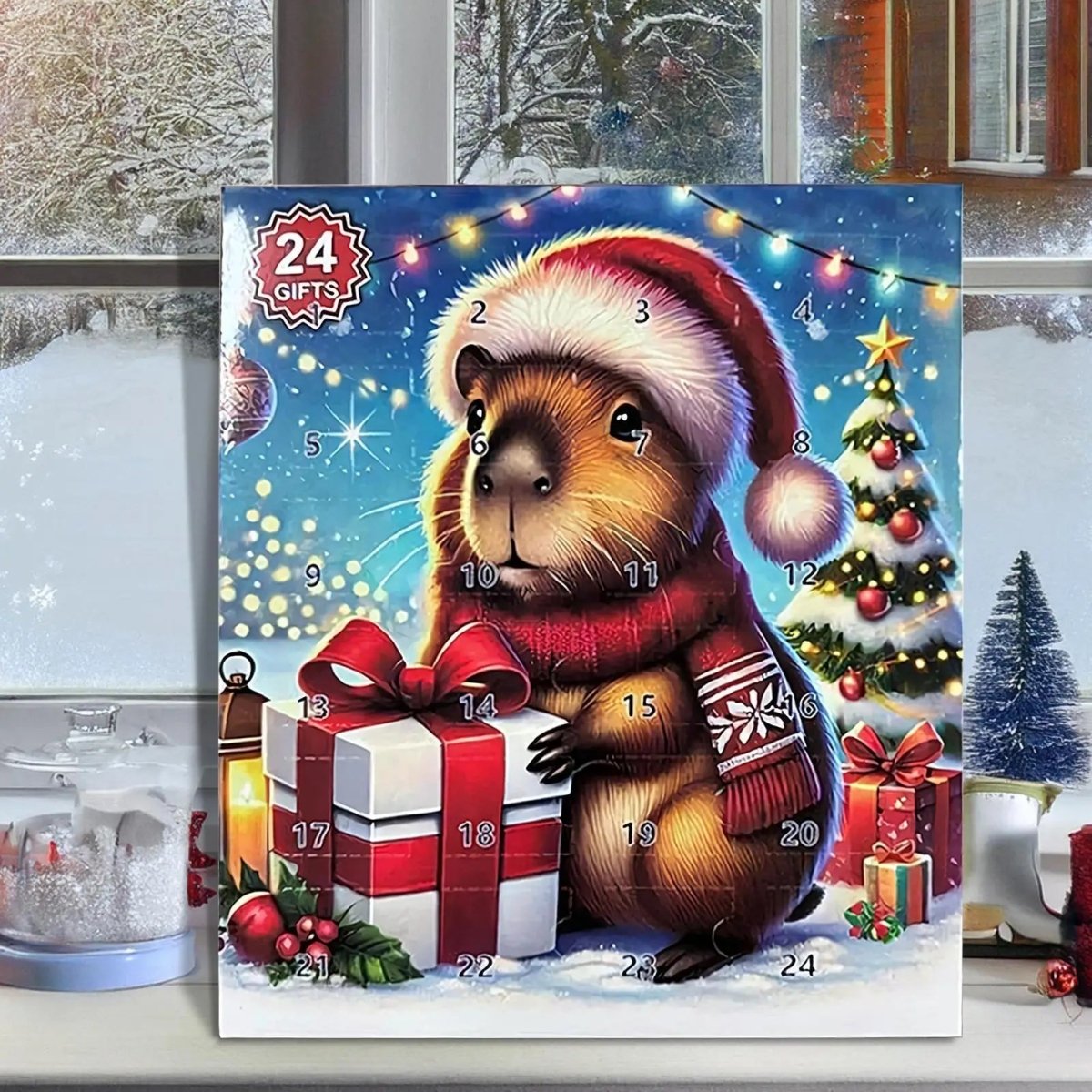 Calendrier de l'Avent CapyJoy 2025 pour enfants 24 surprises capybaras Joie quotidienne