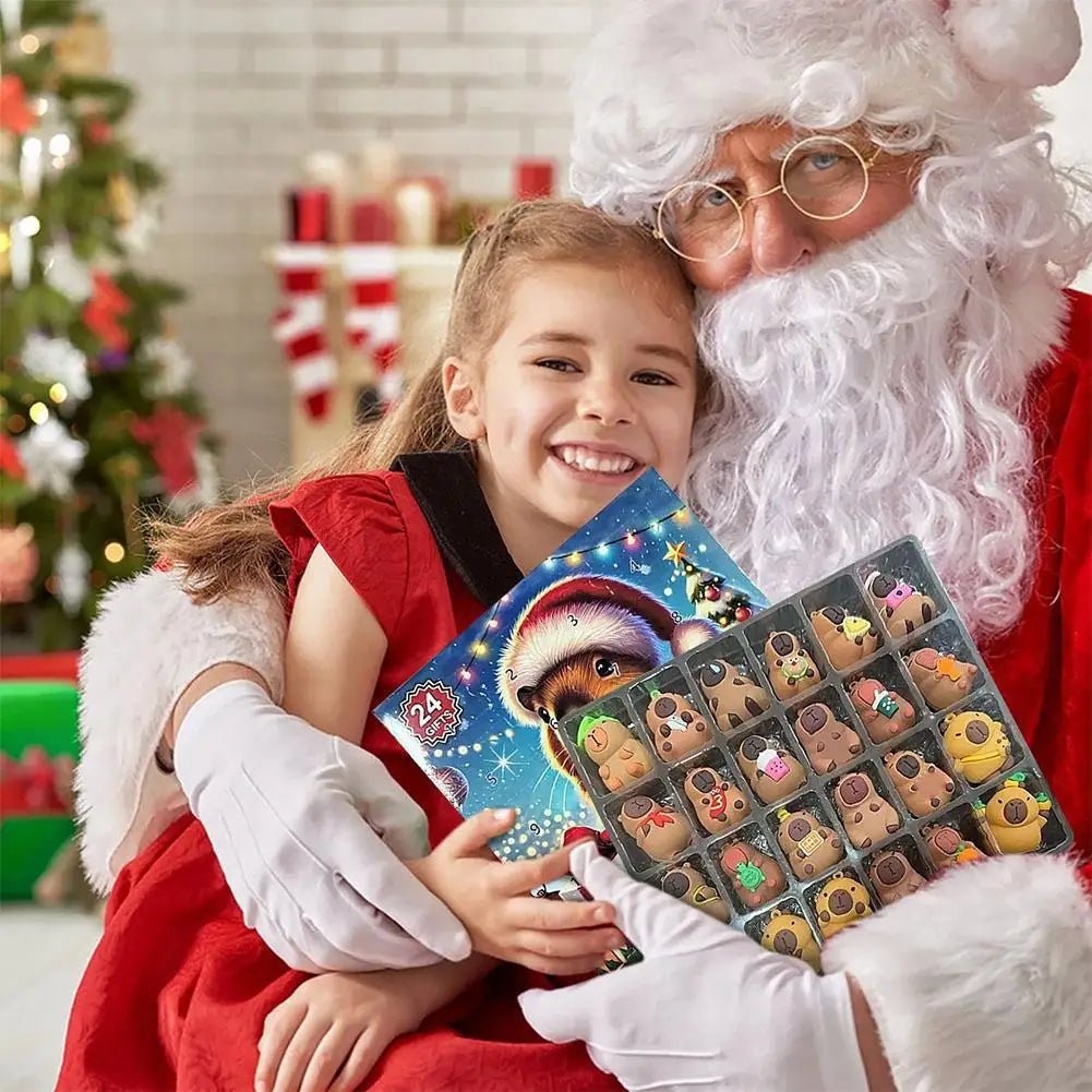 Calendrier de l'Avent CapyJoy 2025 pour enfants 24 surprises capybaras Joie quotidienne