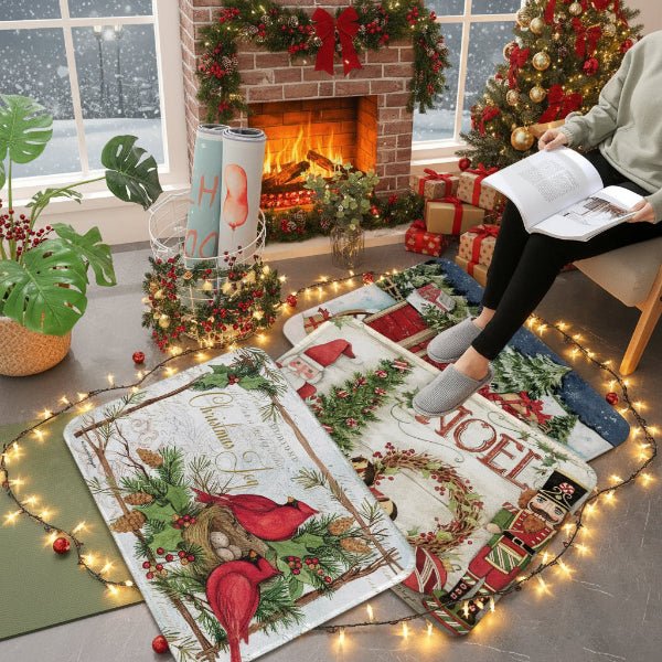 JollyMat Non Slip Christmas Doormat For Clean Festive Entrances Homeowners