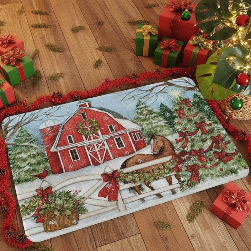 JollyMat Non Slip Christmas Doormat For Clean Festive Entrances Homeowners