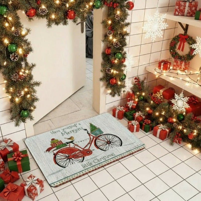 JollyMat Non Slip Christmas Doormat For Clean Festive Entrances Homeowners