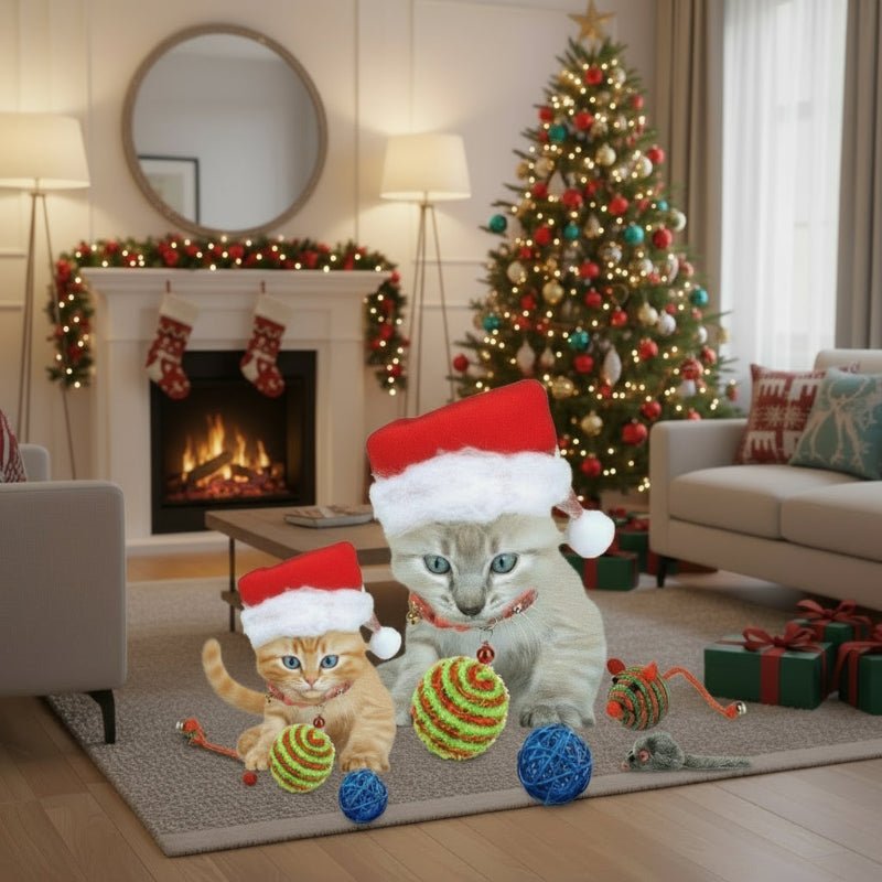 Calendario dell'Avvento WhiskerJoy 2025 con 23 giocattoli di erba gatta per amanti dei gatti