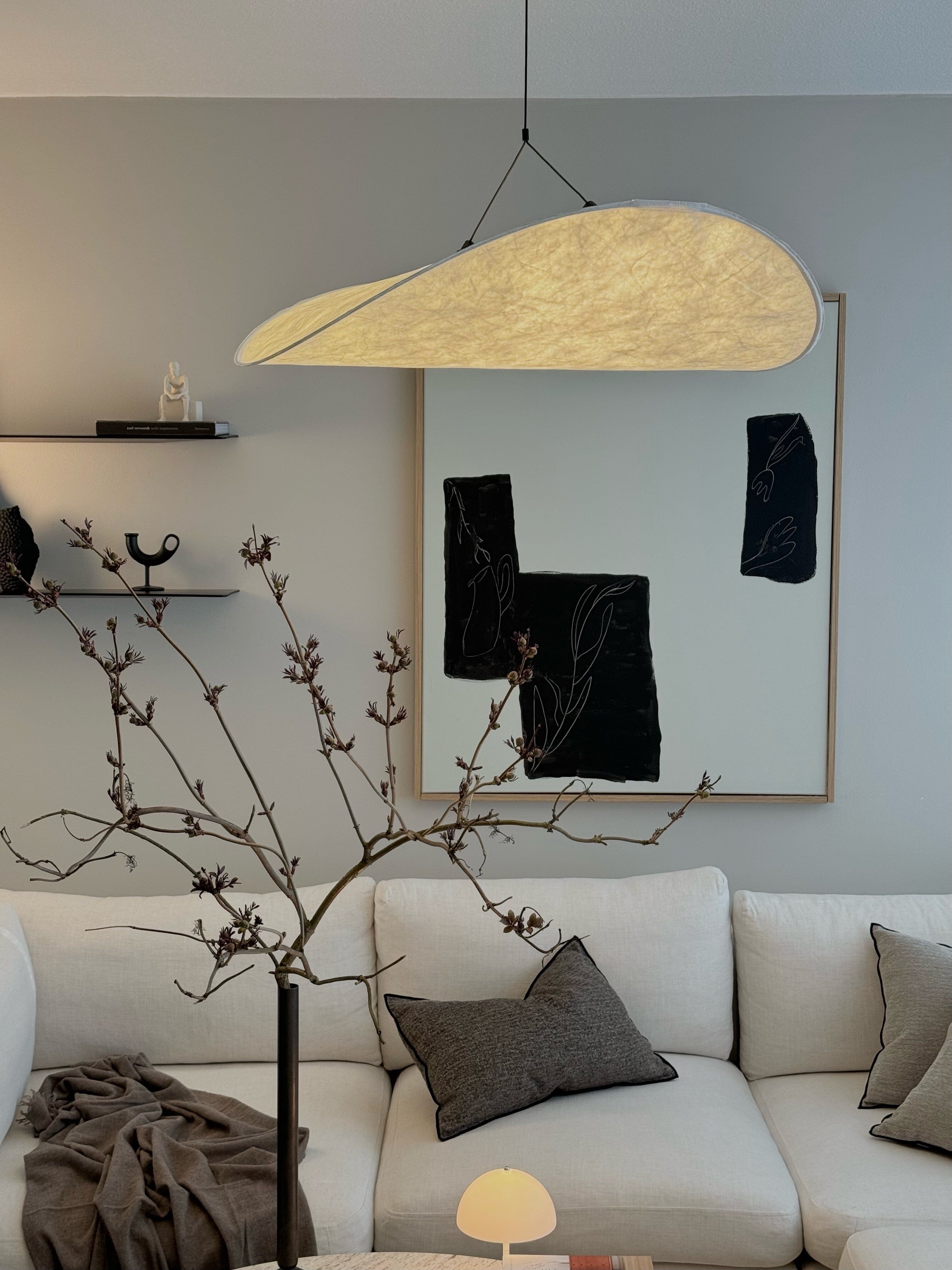 Vertigo-Blatt-Kronleuchter | Kartoffelchip-Lampe