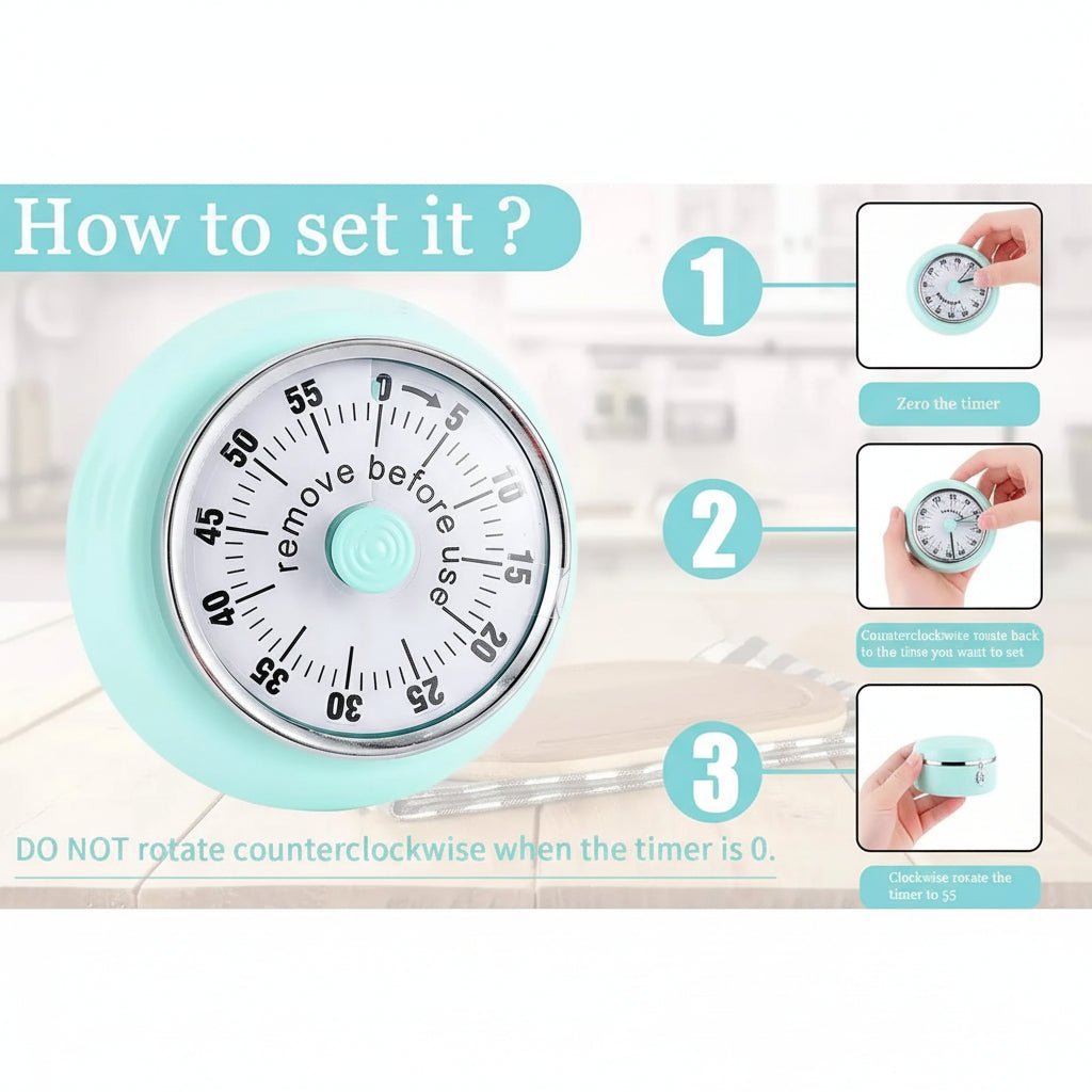 LumaTime Magnetischer Timer mit extra lautem Alarm und gut ablesbarem Display für Köche