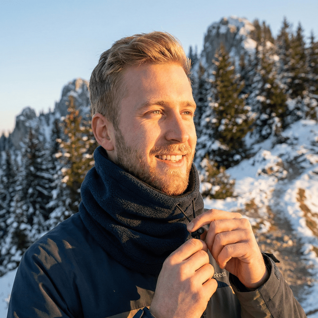 Polar Fleece Neck Warmer Windproof Scarf For Cold Weather Enthusiasts