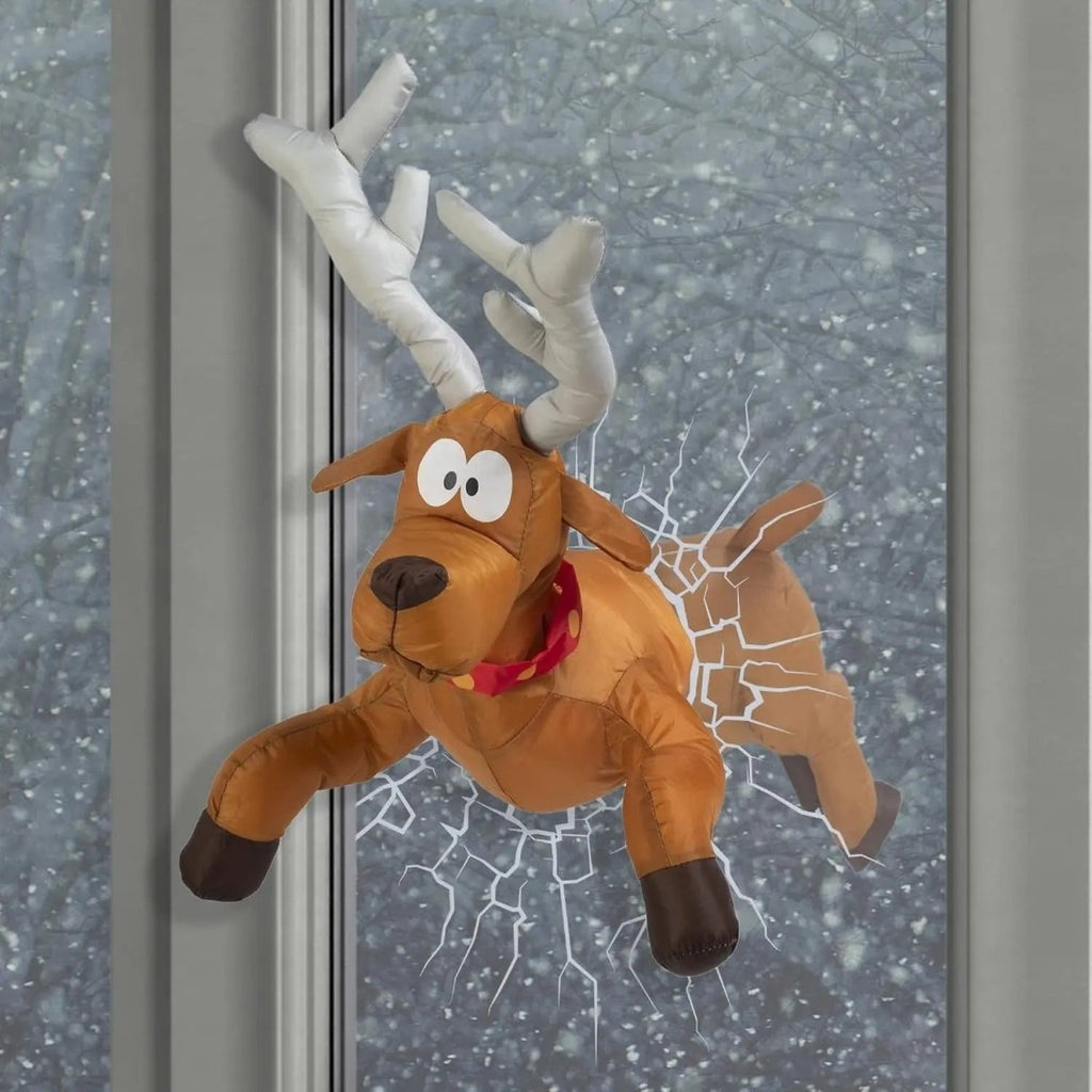 HearthGlow Christmas Window Scene With Sound Activated Motion Lights For Decor