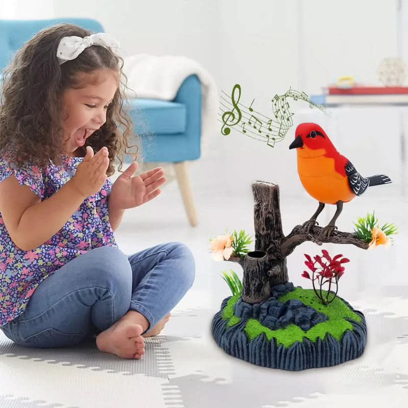 WhistleWings Giocattolo Interattivo per Uccelli Attivato Vocalmente con Cinguettii Realistici per Bambini
