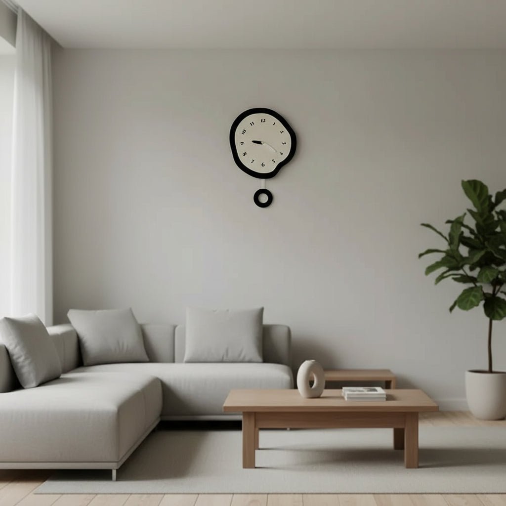 NovaEra Moderne Abstrakt Veggklokke med Elegant Akrylfinish