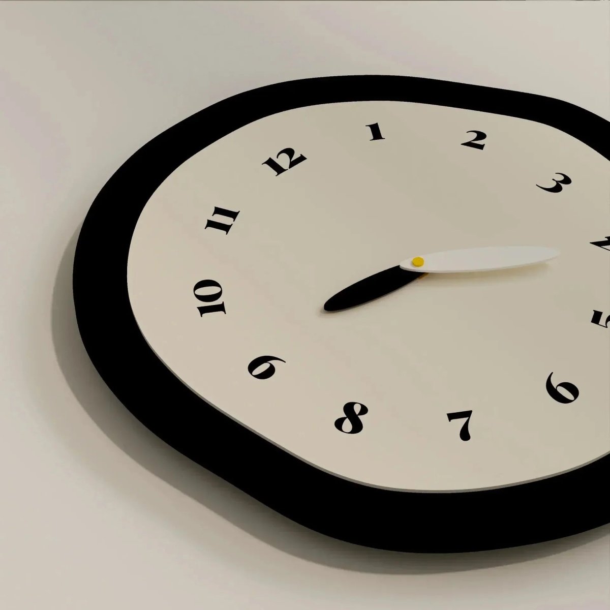 NovaEra Moderne Abstrakt Veggklokke med Elegant Akrylfinish