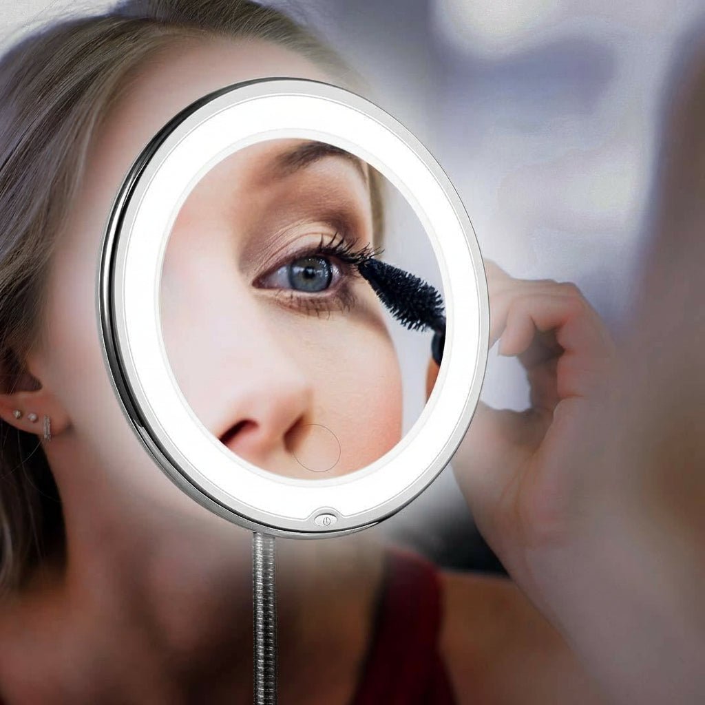 NovaGlow LED Mirror With UltraBright Light And 10x Zoom For Makeup Artists