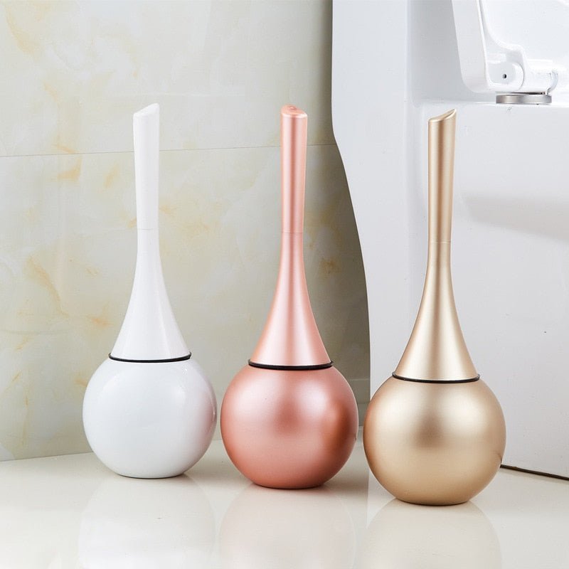 AquaGlide Toilet Brush With Innovative Cleaning Head Splashless For Home Use